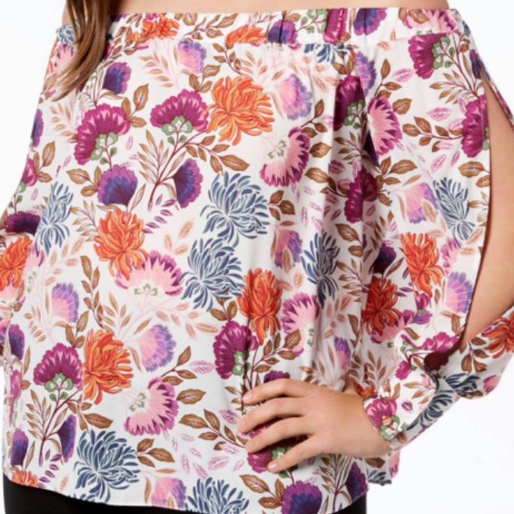 NWT Sexy Floral Top Plus Size 1X